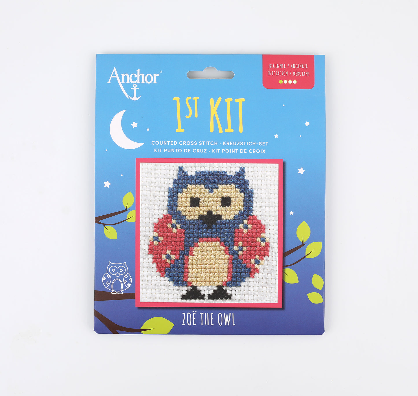 Zoe the Owl Cross Stitch