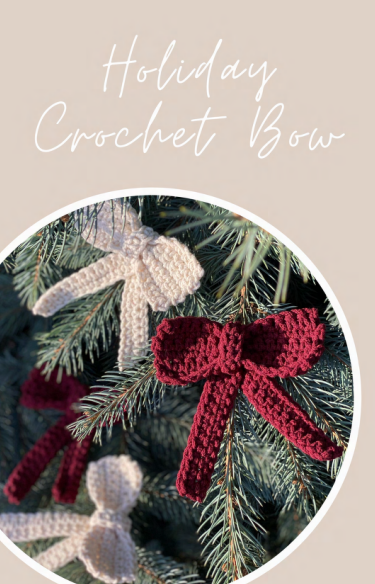 Holiday Crochet Bow