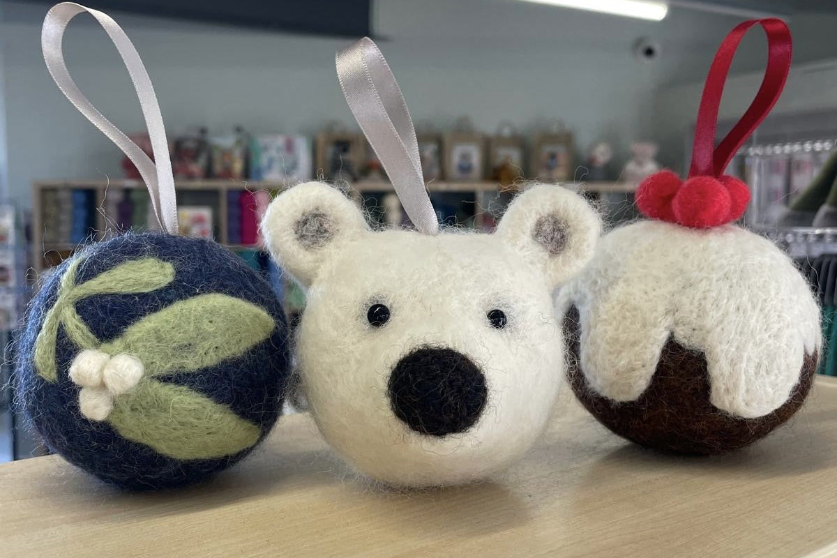 Needle Felt Bauble - Sunday 21st December - 10.30am-1.00pm